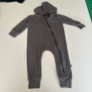 kyte jersey romper grey